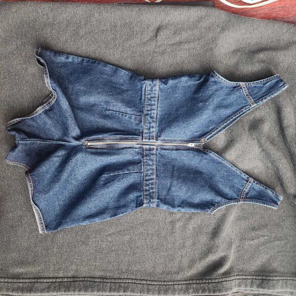 Miss Selfridge Denim Romper with Zip - Small (US 2) - Picture 2 of 4